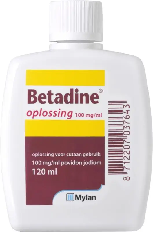 Betadine Jodium Oplossing 100 Mgml Trade Med