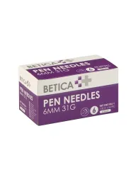 Betica Pennaalden 6 mm x 31 G steriel 100 stuks