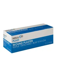 Heka plast detectable wondpleister 1 m x 6 cm 50 zakjes  x 10 strips