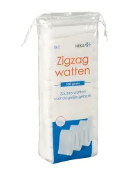 Heka zigzag watten 100 gram niet-steriel 1 zak