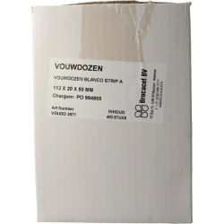 Blockland Vouwdoos blanko strip A 112 x 20 x 50mm