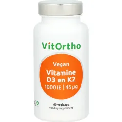 Vitortho Vitamine D3 1000IE K2 45mcg vegan