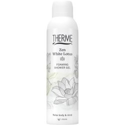 Therme Zen white lotus foaming shower gel