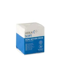 Heka soft non-woven kompres 7,5 x 7,5 cm niet steriel - 4 lagen 100 stuks