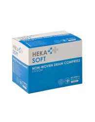 Heka soft non-woven drainkompres 5 x 5 cm steriel - 4 lagen 50 x 2 stuks